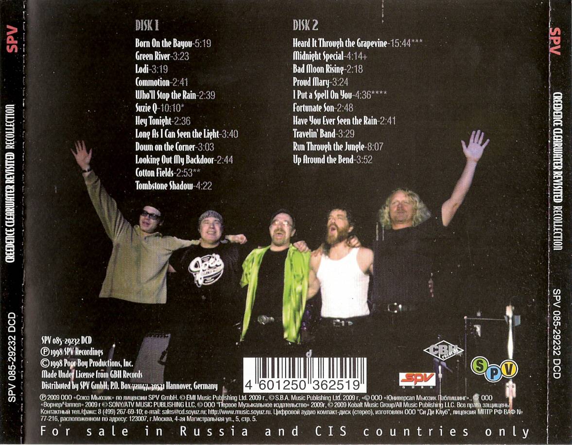 Creedence Clearwater Revival Recollection : Back RUS